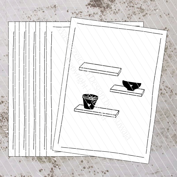 Postkarten / Stempelkarten / Kreativkarten Set (10 Stück Packung) REGALE