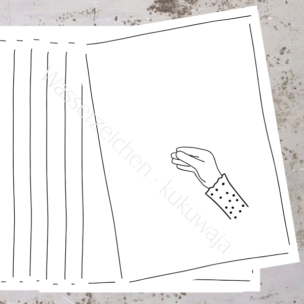 Postkarten / Stempelkarten / Kreativkarten Set (10 Stück Packung) HAND GRUSS